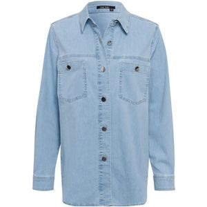 Marc Aurel, Dames, Blouses & Shirts, Blauw, Maat: S Denim,