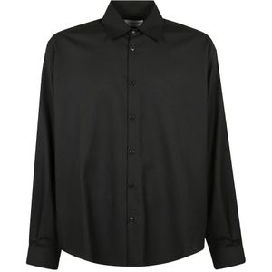 Laneus, Heren, Overhemden, Zwart, Maat: M Flanel,