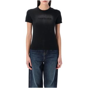 Acne Studios, Dames, Tops, Zwart, Maat: L Katoen,