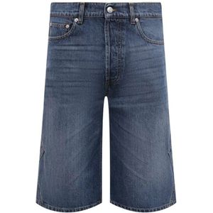 Alexander McQueen, Heren, Korte broeken, Blauw, Maat: M Katoen,