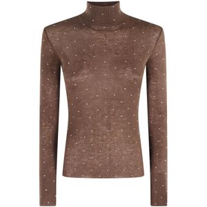 Rabanne, Dames, Truien, Bruin, Maat: M Wol,