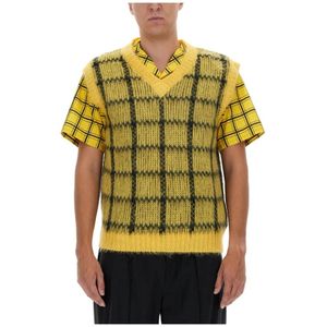 Marni, Heren, Truien, Geel, Maat: L Mohair,