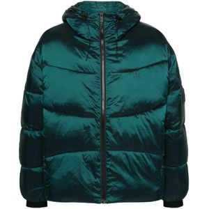 Calvin Klein Jeans, Heren, Jassen, Blauw, Maat: L Poliester,