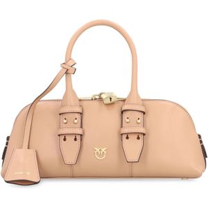 Pinko, Dames, Tassen, Beige, Maat: ONE Size Katoen,
