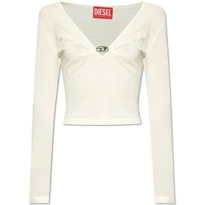 Diesel, Dames, Tops, Beige, Maat: L Wol,