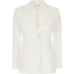 Max Mara Studio, Dames, Jassen, Wit, Maat: S