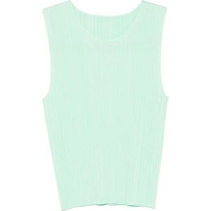 Issey Miyake, Dames, Tops, Groen, Maat: L Poliester,
