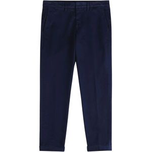 Fay, Heren, Broeken, Blauw, Maat: W34 Gabardine,