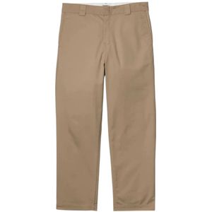 Carhartt Wip, Heren, Broeken, Bruin, Maat: W28 Katoen,