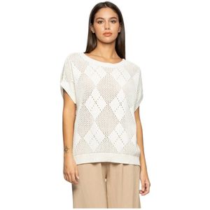 Kocca, Dames, Truien, Wit, Maat: S Katoen,