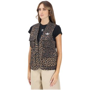 Adidas Originals, Dames, Jassen, Bruin, Maat: L