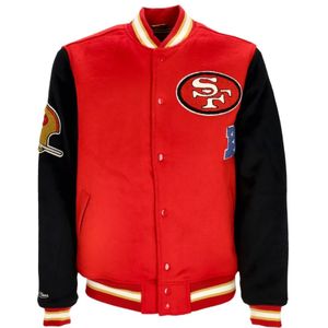 Mitchell & Ness - NFL Team Legacy Varsity Jack - Rood/Zwart - Heren - Wol