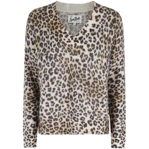 MC2 Saint Barth, Dames, Truien, Bruin, Maat: S Mohair,