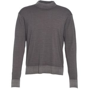 Paolo Pecora, Heren, Truien, Grijs, Maat: L Wol,
