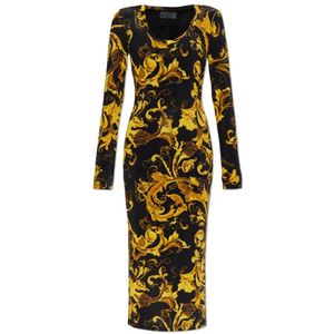 Versace Jeans Couture - Jurk met Barocco-print - Geel - Dames