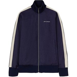 Palm Angels - Linnen Jas met Logo - Marineblauw - Heren