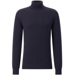 Roberto Collina, Heren, Truien, Blauw, Maat: 2XL Wol,