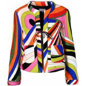 Pucci, Dames, Jassen, Veelkleurig, Maat: XS Katoen,