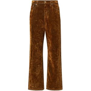Dries Van Noten, Heren, Broeken, Bruin, Maat: W32 Katoen,