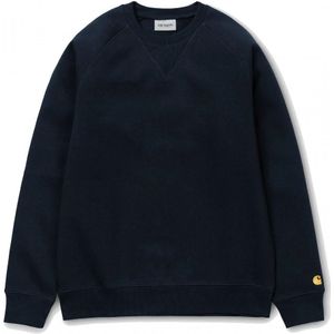 Carhartt Wip, Heren, Sweatshirts & Hoodies, Blauw, Maat: S Katoen,