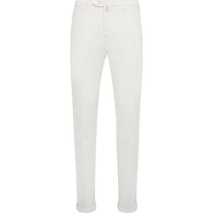 Kiton, Heren, Broeken, Wit, Maat: W32 Katoen,