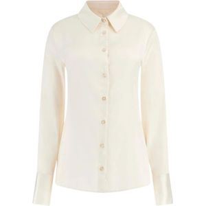 Guess, Dames, Blouses & Shirts, Wit, Maat: M