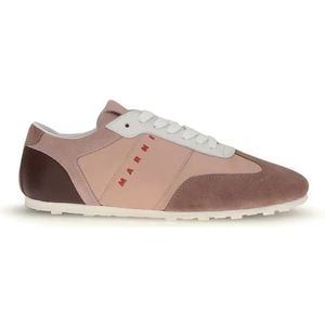 Marni - Multicolor - Leren Sneakers - Dames - Ronde Neus