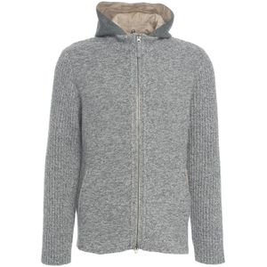 Luis Trenker, Heren, Sweatshirts & Hoodies, Grijs, Maat: M Wol,