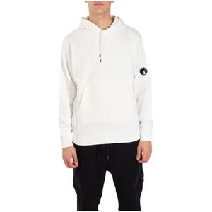 C.p. Company, Heren, Sweatshirts & Hoodies, Wit, Maat: 2XL Katoen,