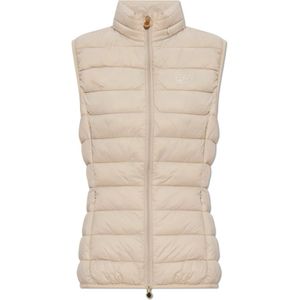 Emporio Armani Ea7, Dames, Jassen, Beige, Maat: S Leer,