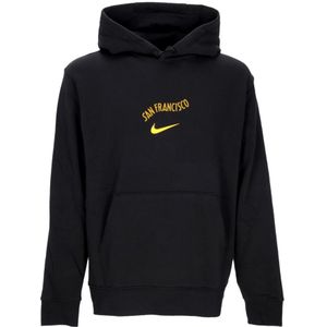 Nike, Heren, Sweatshirts & Hoodies, Zwart, Maat: XS Fleece,