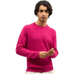 Boglioli, Heren, Truien, Roze, Maat: S Wol,