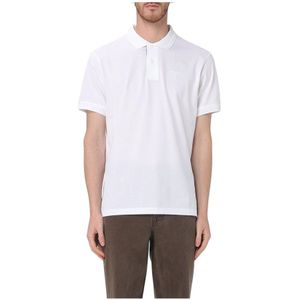 Barbour, Heren, Tops, Wit, Maat: S Piqué,