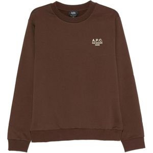 A.p.c., Dames, Sweatshirts & Hoodies, Bruin, Maat: S Katoen,