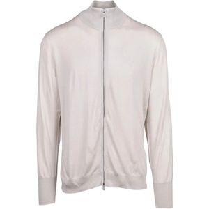 Eleventy, Heren, Truien, Beige, Maat: XL Wol,