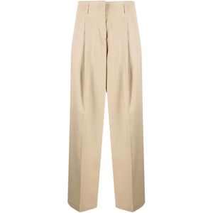 Golden Goose, Dames, Broeken, Beige, Maat: M Wol,