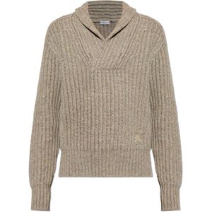 Burberry, Heren, Truien, Beige, Maat: L Wol,