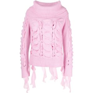 Blumarine, Dames, Truien, Roze, Maat: XS Wol,