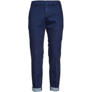 Dondup, Heren, Broeken, Blauw, Maat: W30 Katoen,