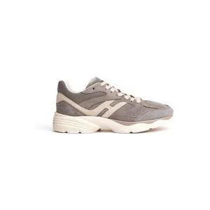 Hogan Beige Sneakers Aw24 Hardloopmodel , Beige , Heren , Maat: 40 1/2 EU