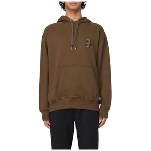 Hugo, Heren, Sweatshirts & Hoodies, Groen, Maat: S Katoen,