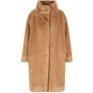 Herno, Dames, Mantels, Beige, Maat: S Poliester,