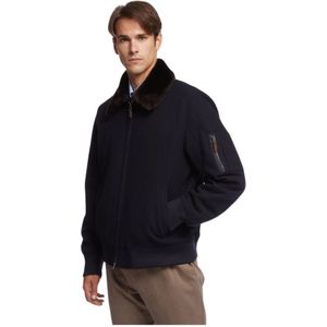 Brooks Brothers, Heren, Jassen, Blauw, Maat: 2XL Wol,