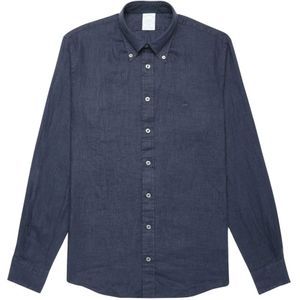 Brooks Brothers, Heren, Overhemden, Blauw, Maat: L Linnen,