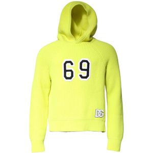 Dolce & Gabbana, Heren, Sweatshirts & Hoodies, Groen, Maat: M Kasjmier,