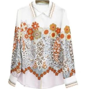 Herzen's Angelegenheit, Dames, Blouses & Shirts, Wit, Maat: M Zijde,