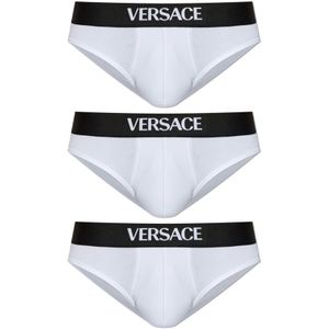 Versace, Heren, Ondergoed, Wit, Maat: M Katoen,