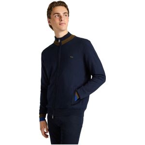 Harmont & Blaine, Heren, Truien, Blauw, Maat: 4XL Katoen,