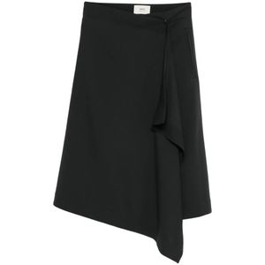 Ami Paris, Dames, Rokken, Grijs, Maat: XS Wol,