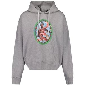 Off White, Heren, Sweatshirts & Hoodies, Grijs, Maat: M Katoen,